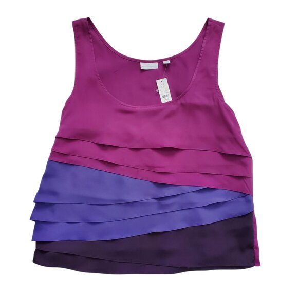 NEW YORK & CO PURPLE OMBRE DRESS TANK SIZE XL - Picture 2 of 6
